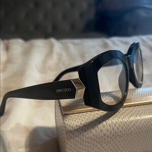✨Jimmy Choo Black and silver Women's Glasses